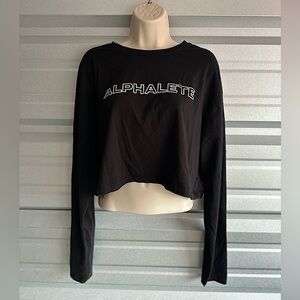 Women’s ALPHALETE Long Sleeve Crop Top Size XXL